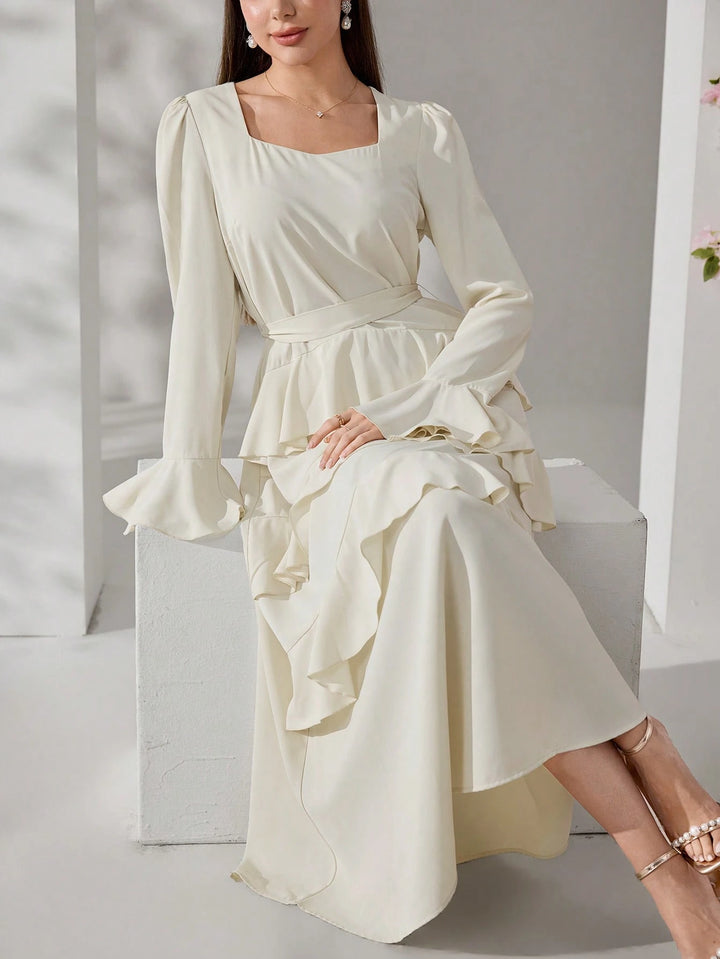 Rochie maxi SHEIN, alb