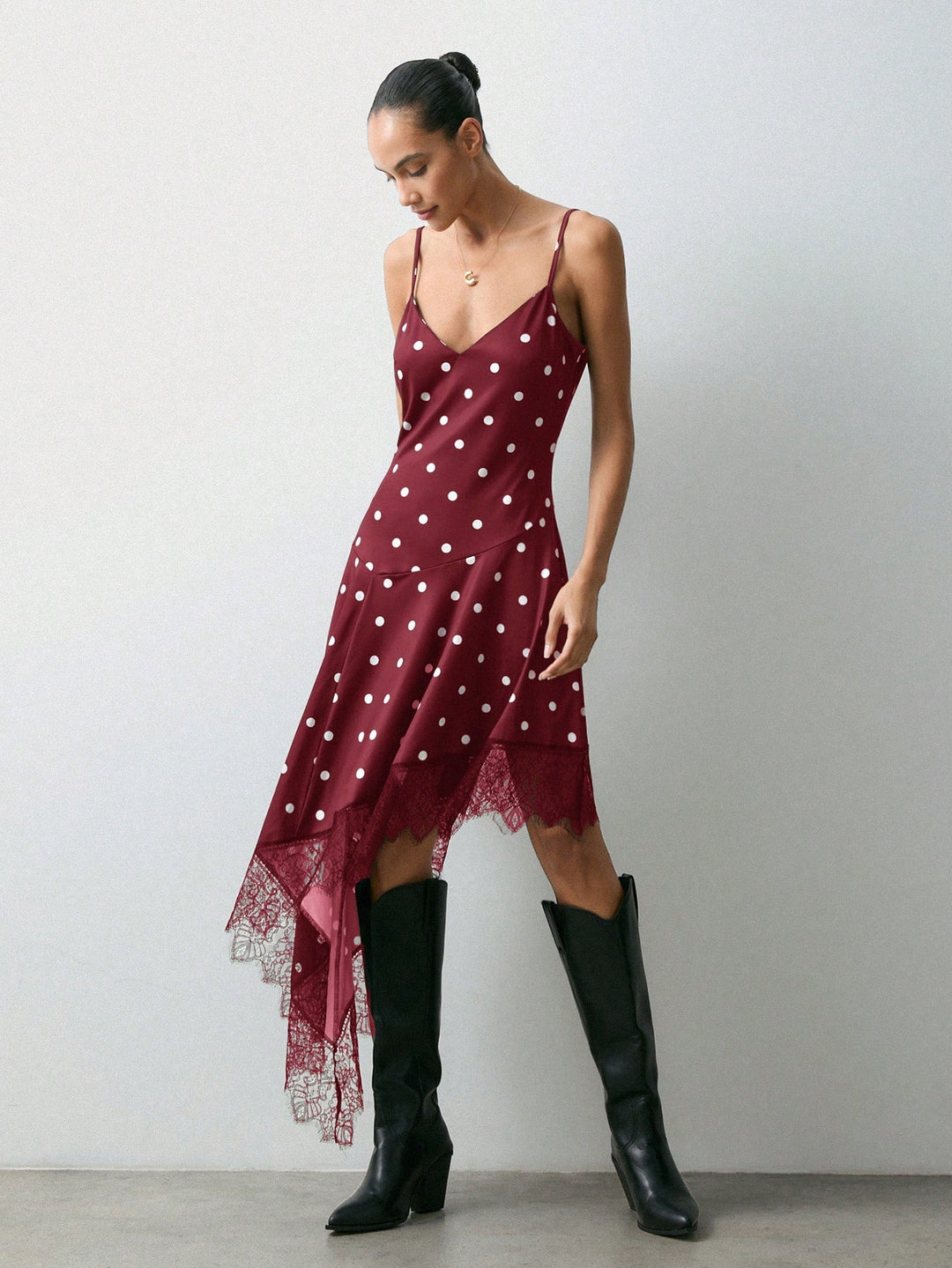 Rochie midi SHEIN, vișiniu