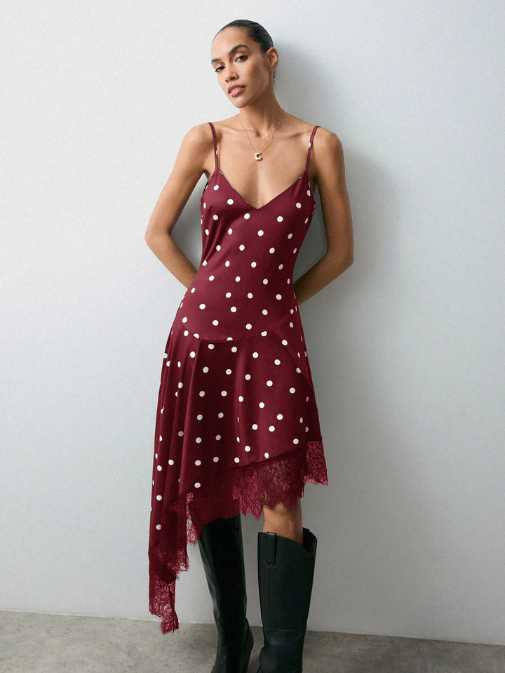 Rochie midi SHEIN, vișiniu