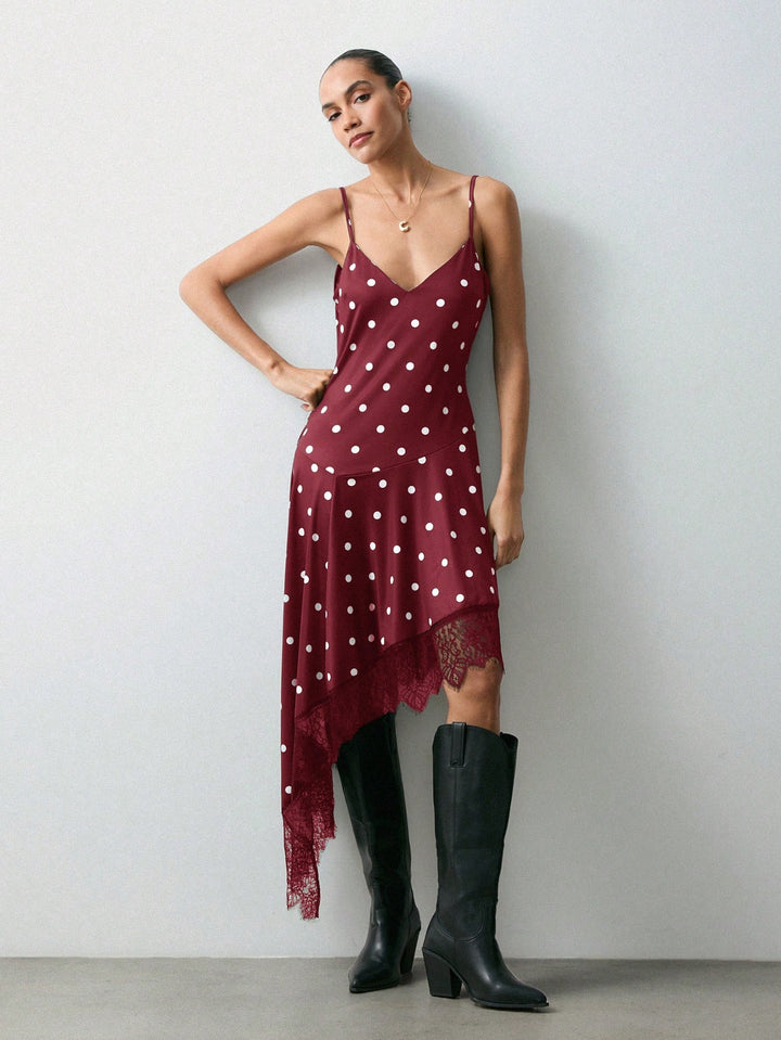 Rochie midi SHEIN, vișiniu