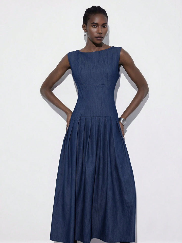Rochie maxi SHEIN, albastru