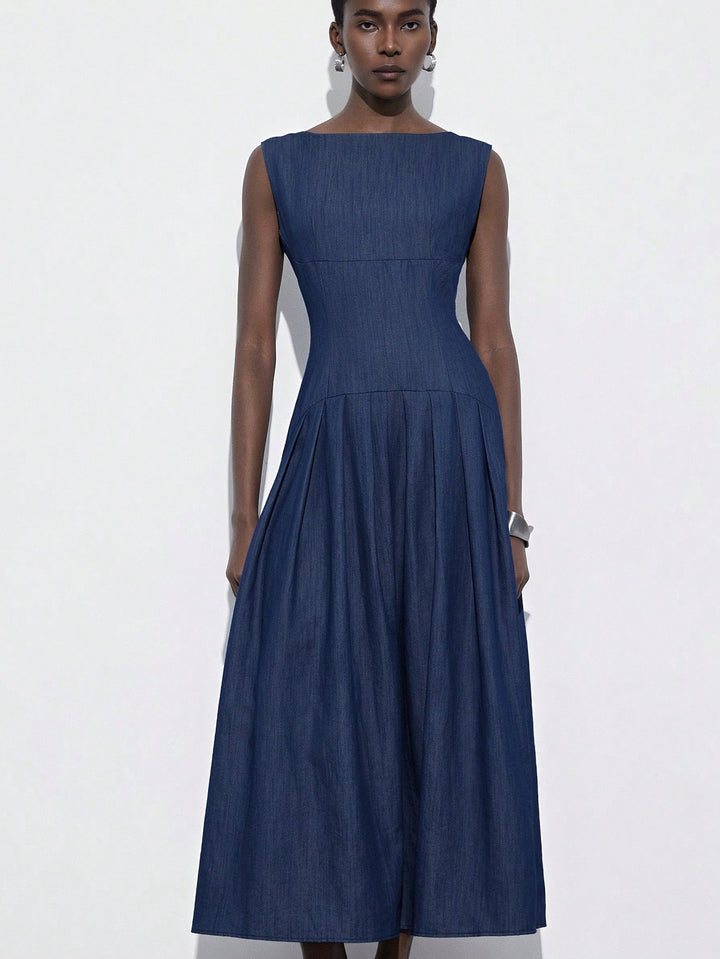 Rochie maxi SHEIN, albastru