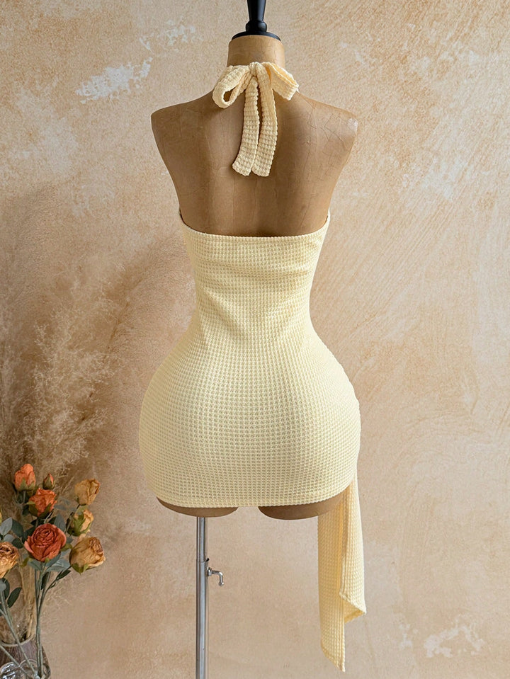 Rochie mini SHEIN, galben