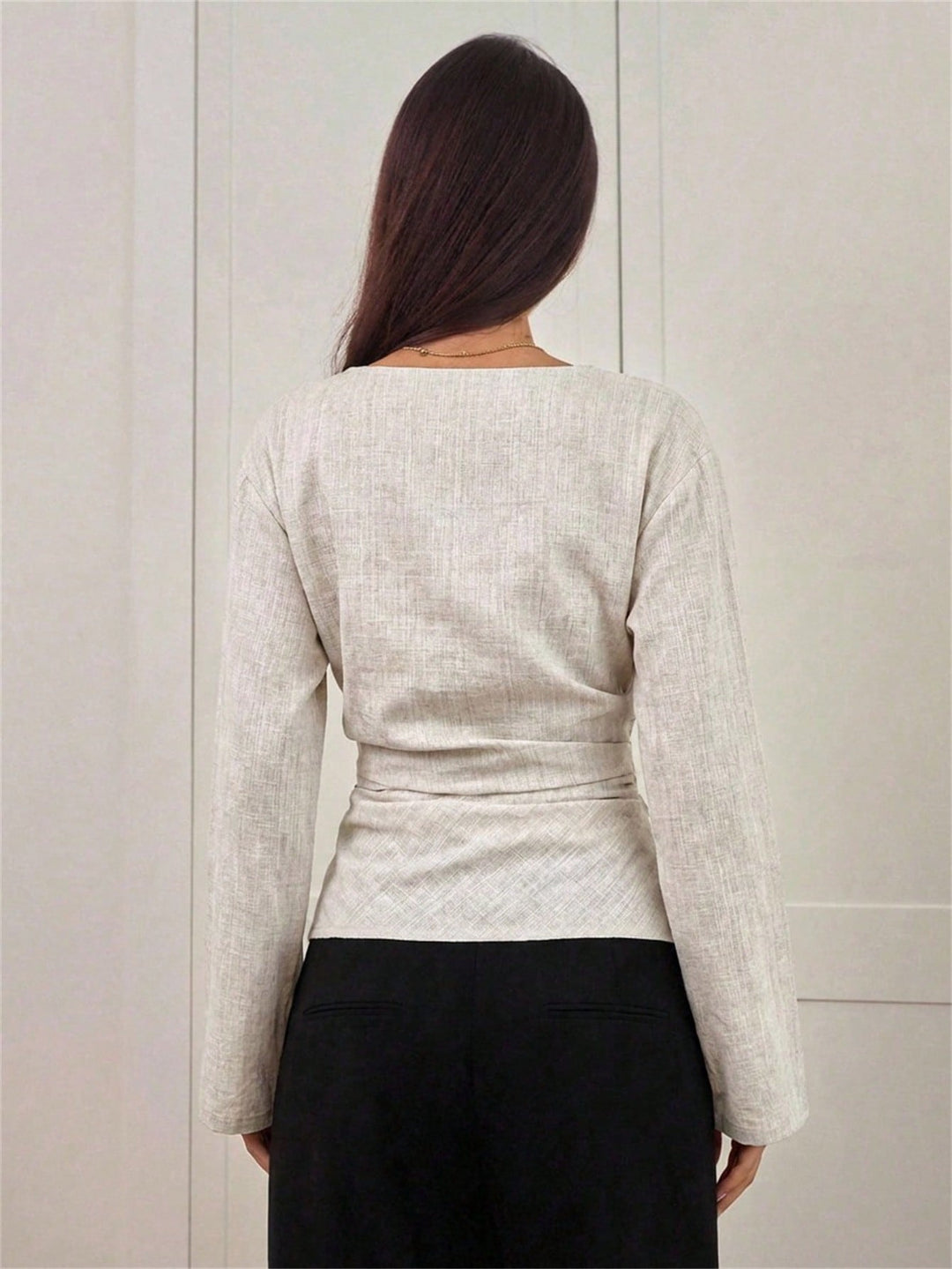 SHEIN blúz, khaki