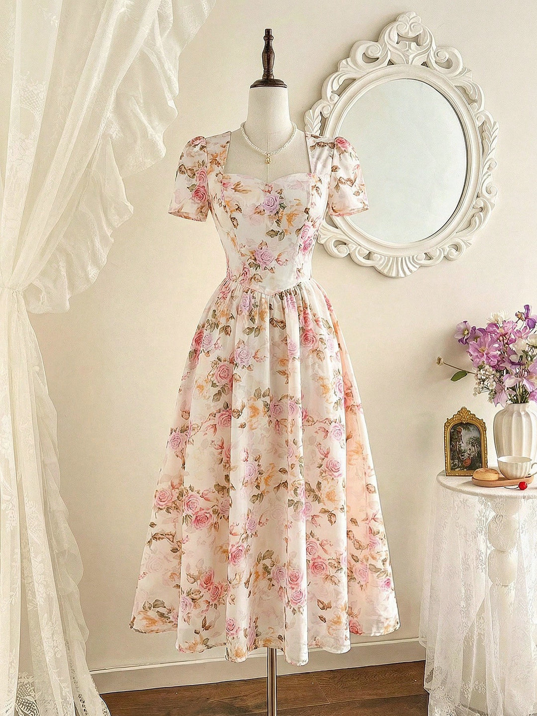Rochie maxi SHEIN, bej