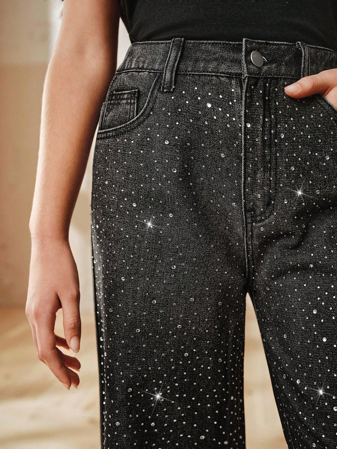 Jeans SHEIN, negru