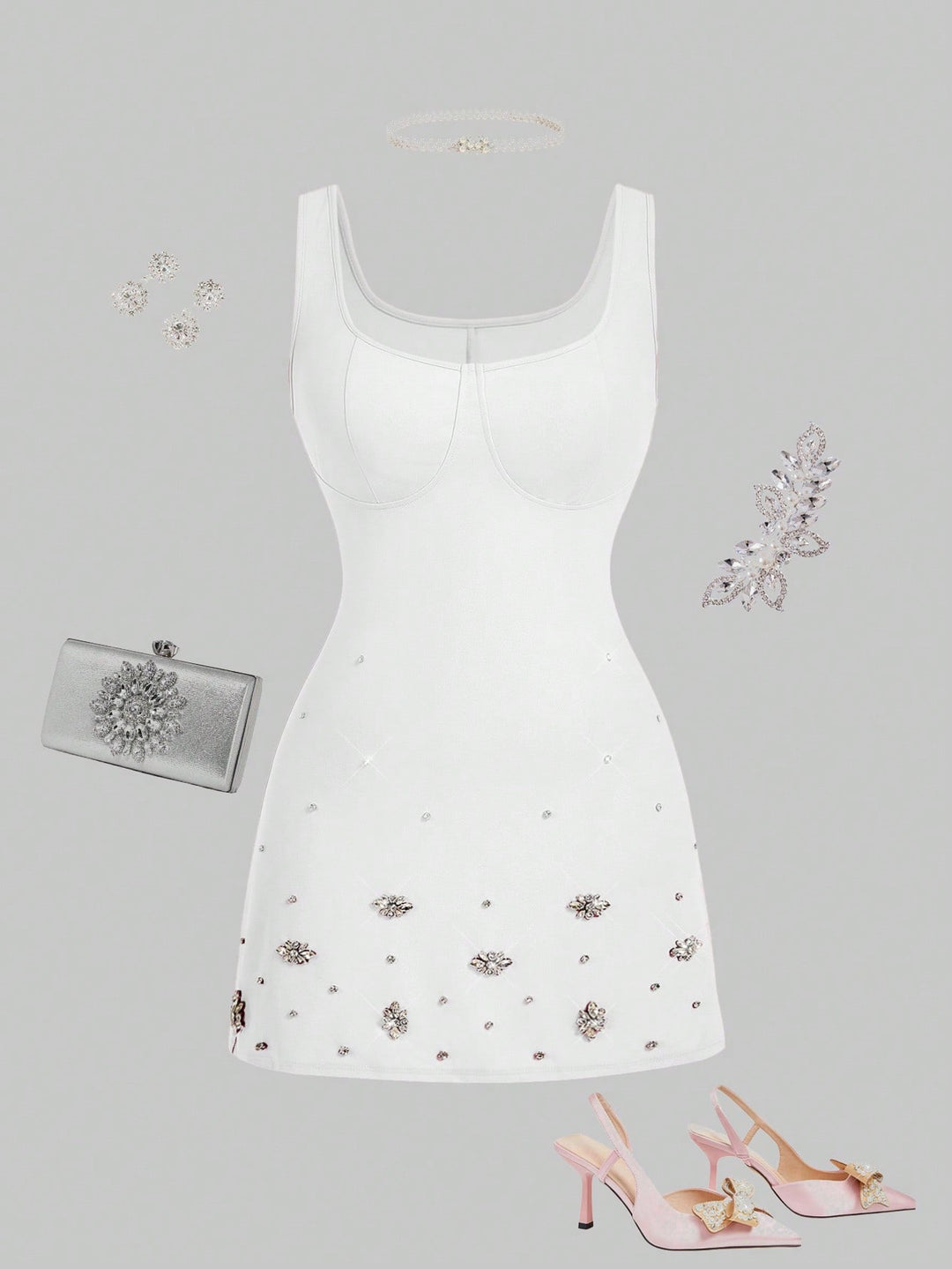 Rochie SHEIN, alb