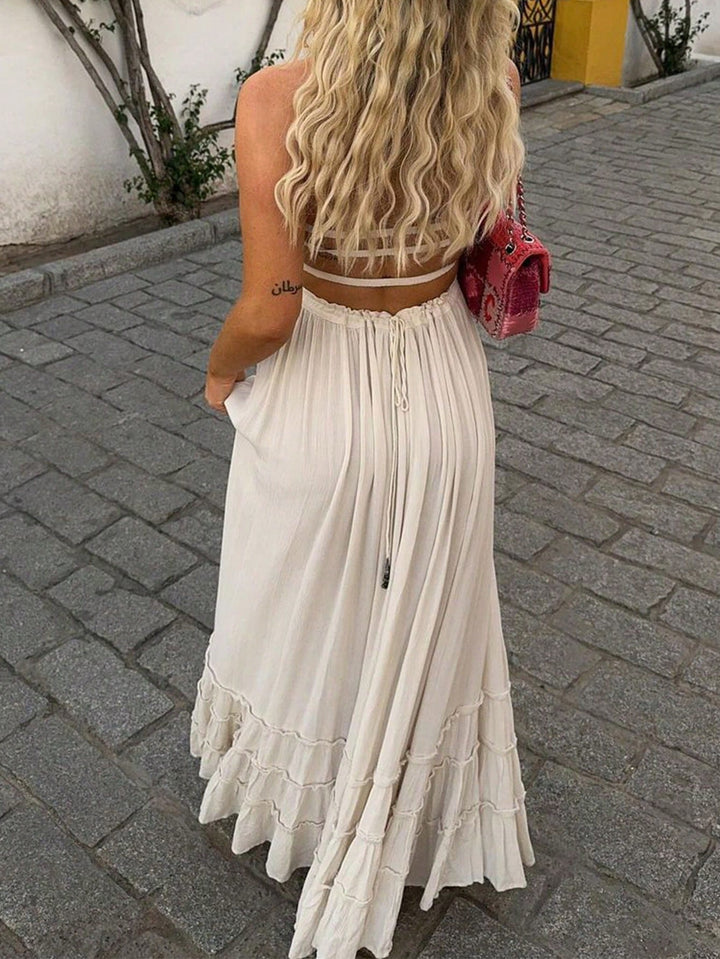 Rochie maxi SHEIN, bej