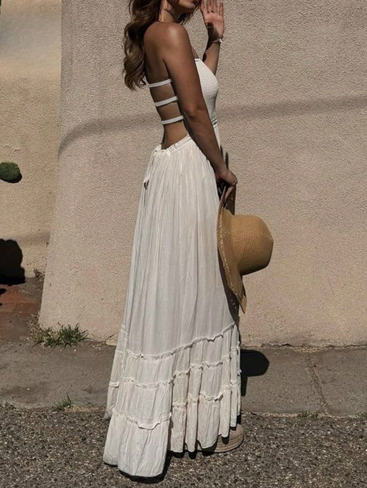 Rochie maxi SHEIN, bej