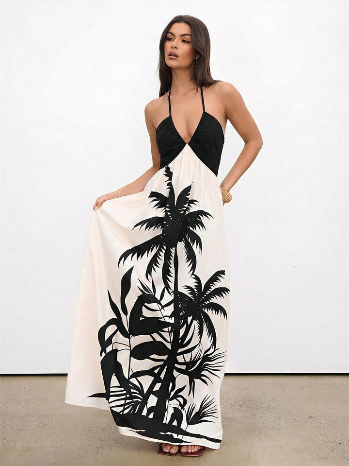 Rochie maxi SHEIN, mix culori