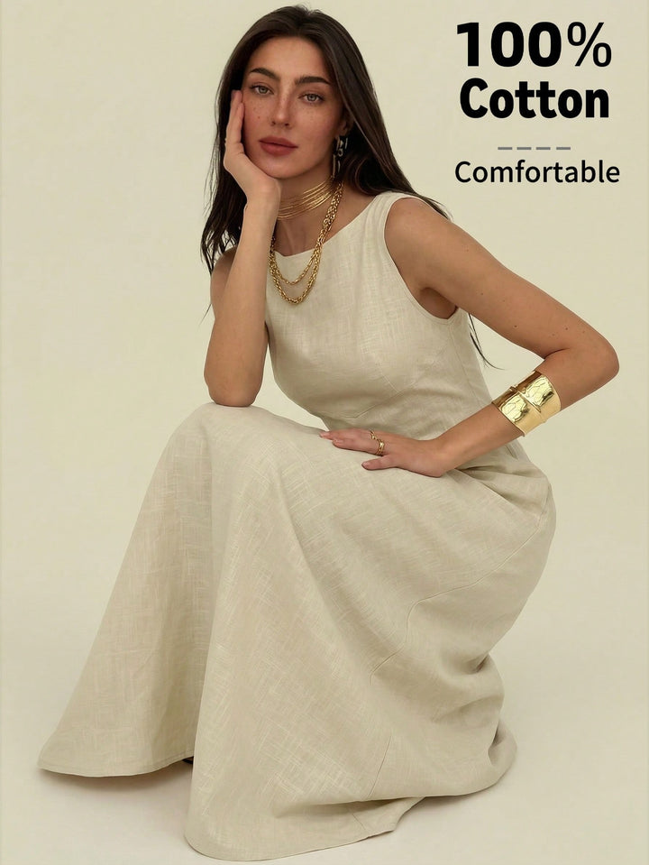 Rochie midi SHEIN, bej