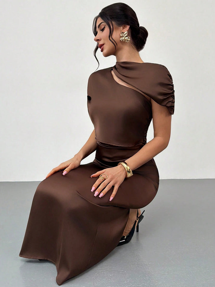 Rochie maxi SHEIN, maro