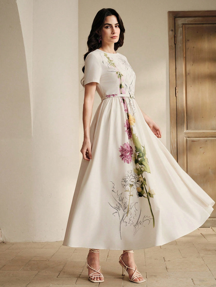 Rochie maxi SHEIN, bej