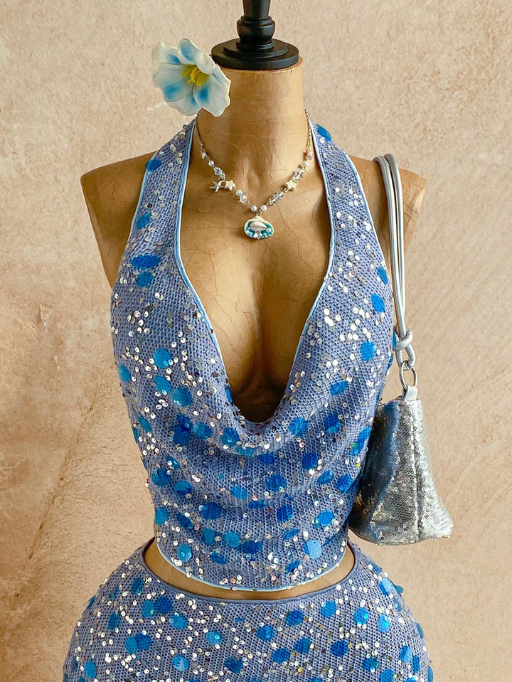 Top SHEIN, albastru