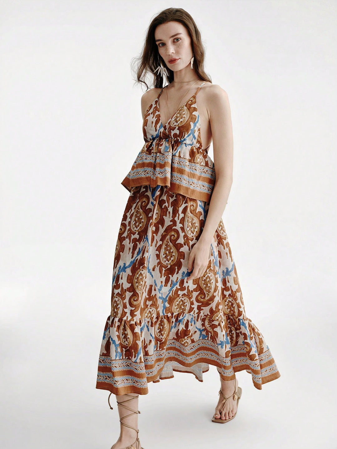 Rochie maxi SHEIN, mix culori