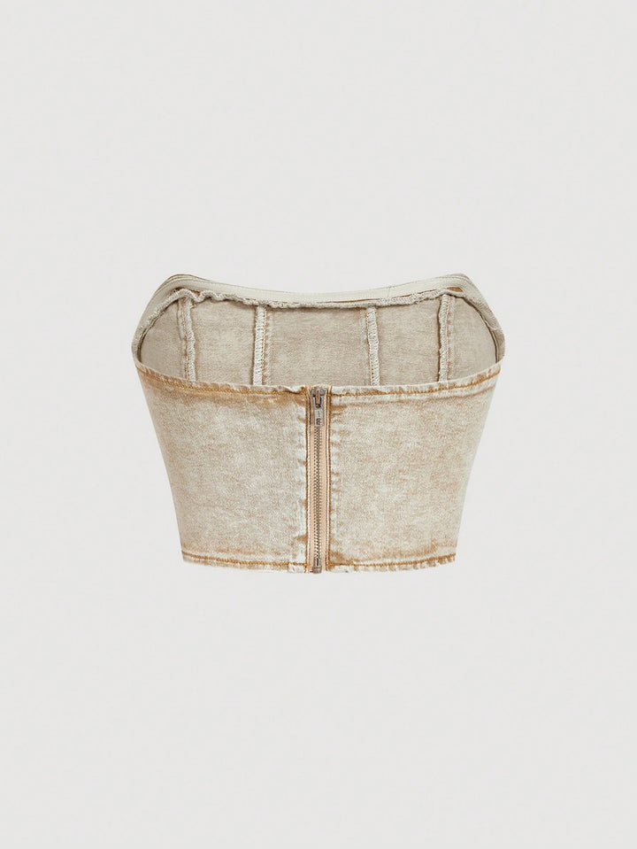 SHEIN felső, khaki