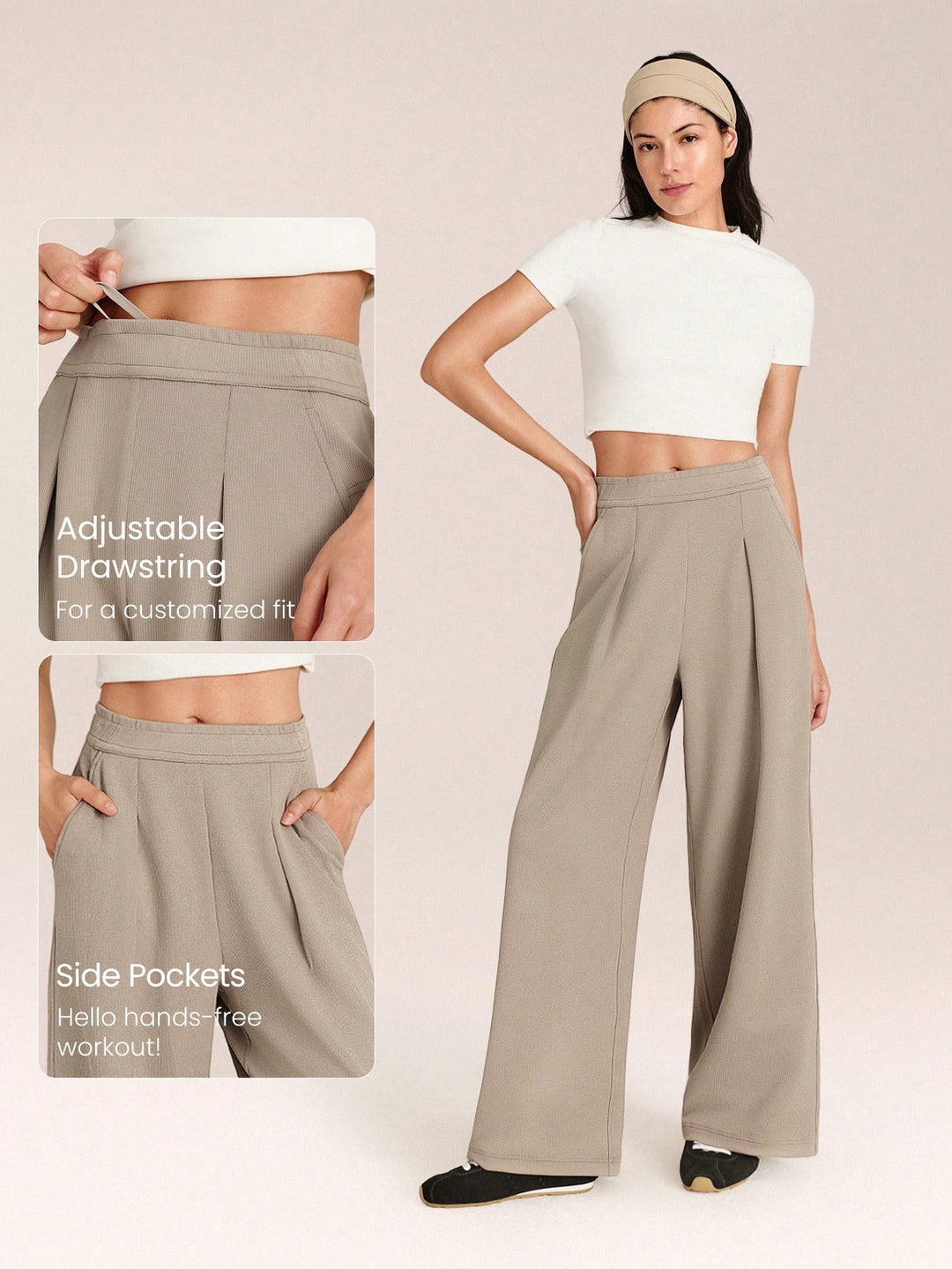 Pantaloni SHEIN, kaki