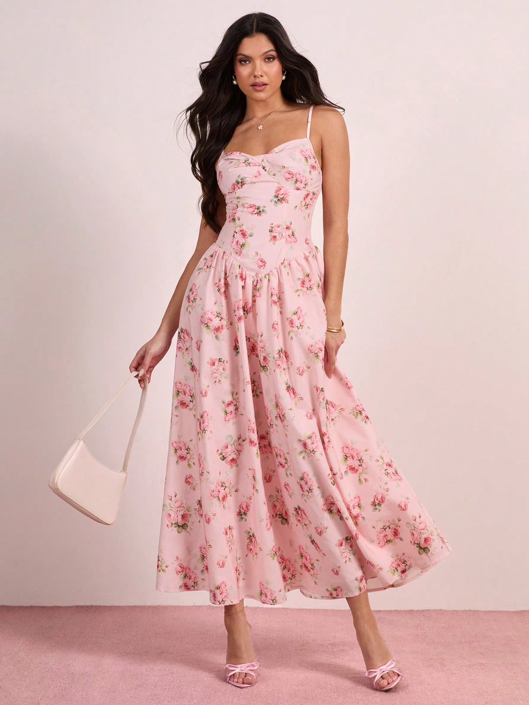 Rochie maxi SHEIN, roz