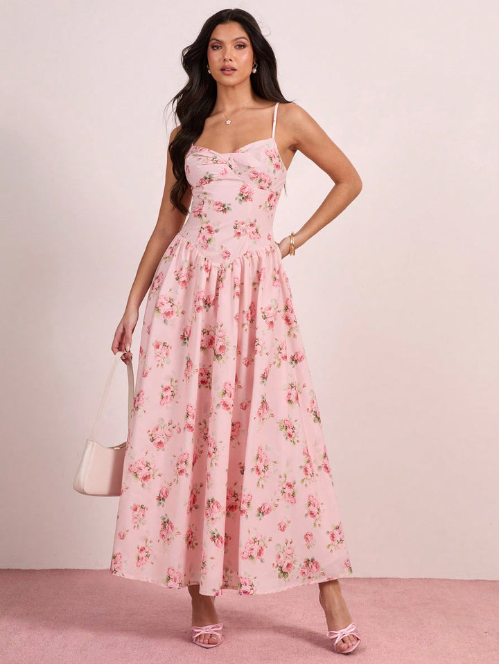 Rochie maxi SHEIN, roz