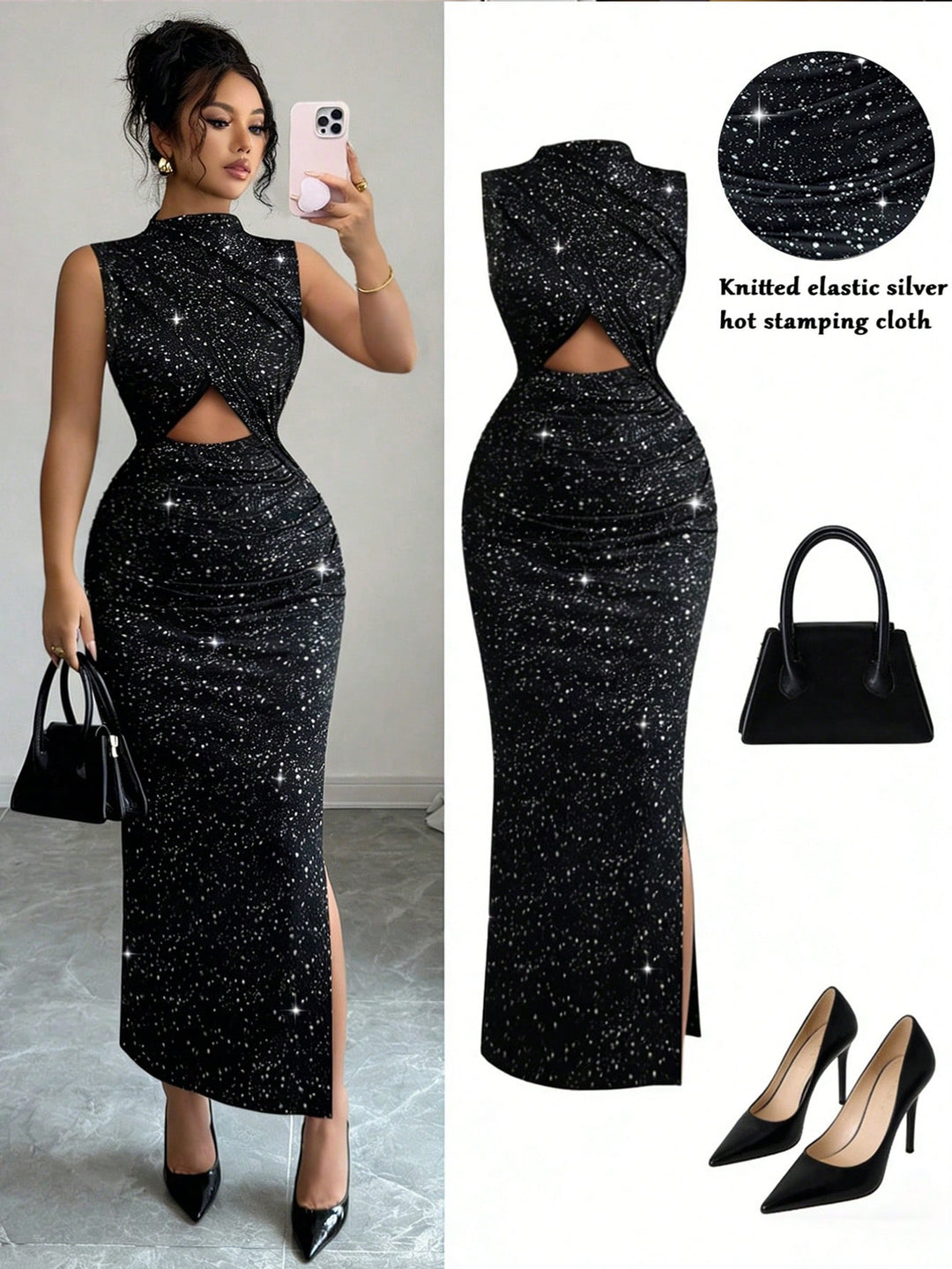Rochie maxi SHEIN, mix culori