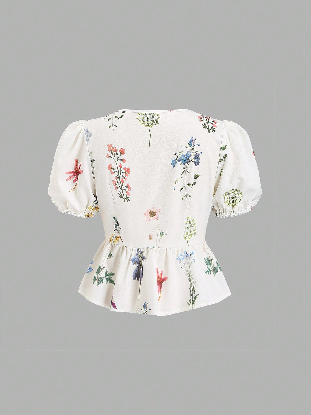 Bluza cropped SHEIN, alb