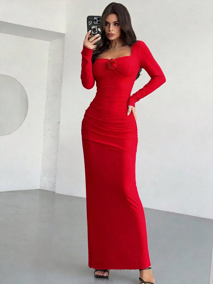 Rochie maxi SHEIN, roșu
