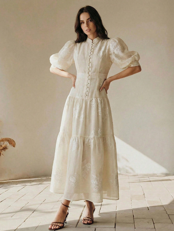 Rochie maxi SHEIN, bej