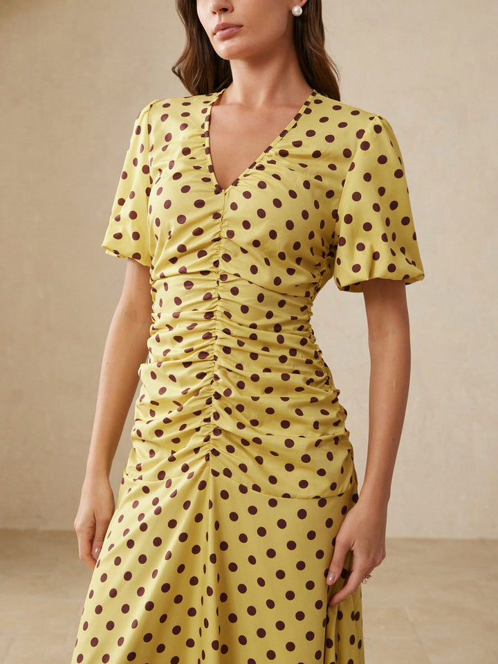 Rochie maxi SHEIN, galben