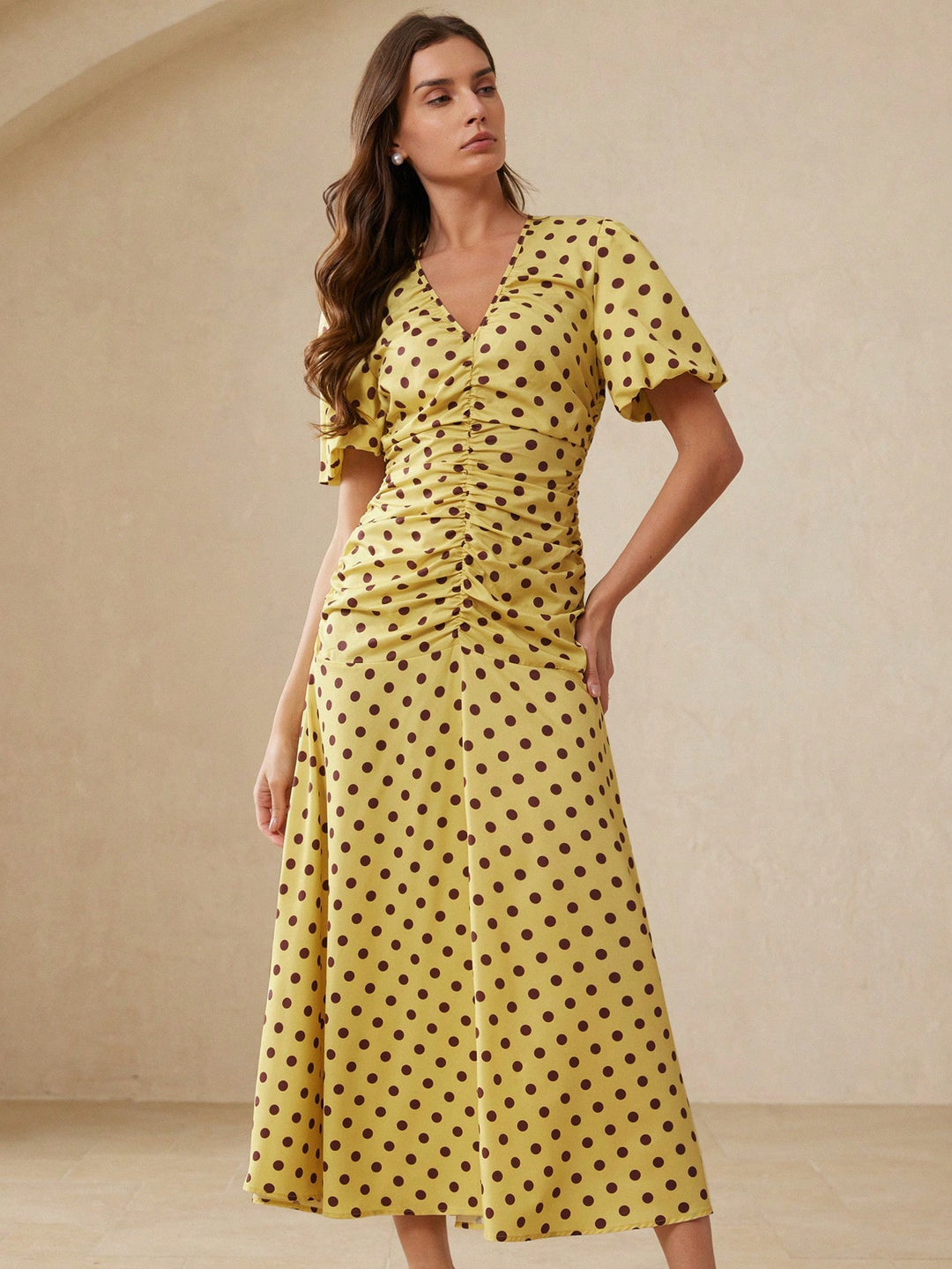 Rochie maxi SHEIN, galben