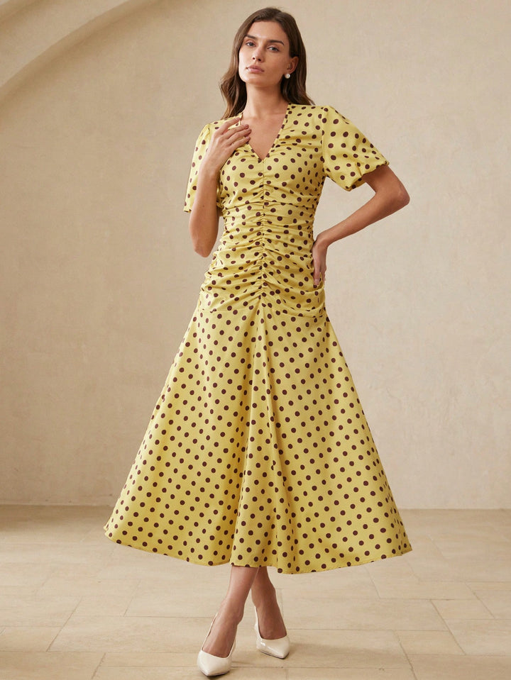 Rochie maxi SHEIN, galben