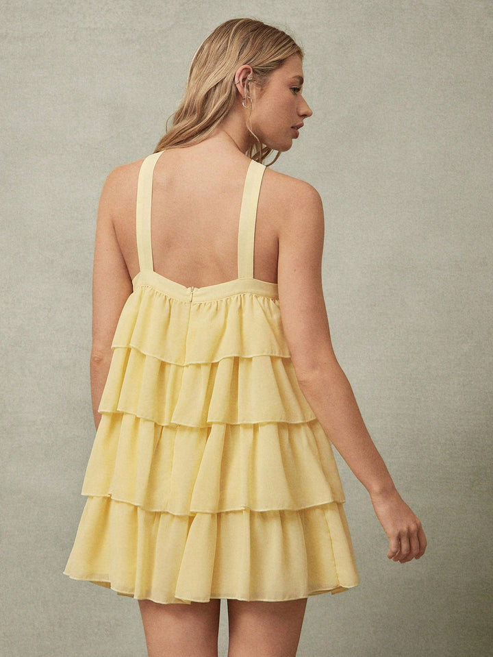 Rochie mini SHEIN, galben