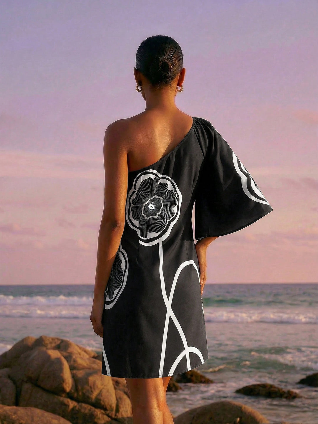 Rochie scurtă SHEIN, negru