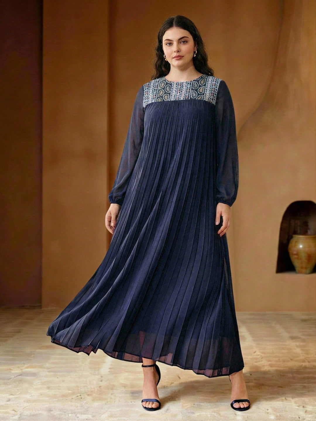 Rochie maxi SHEIN, albastru