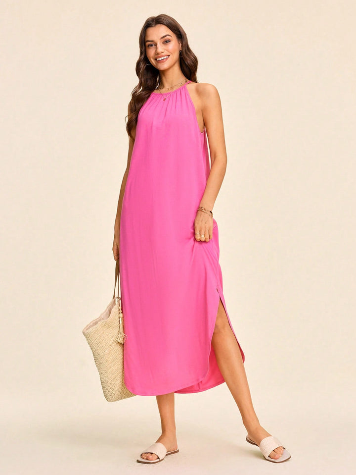 Rochie maxi SHEIN, roz