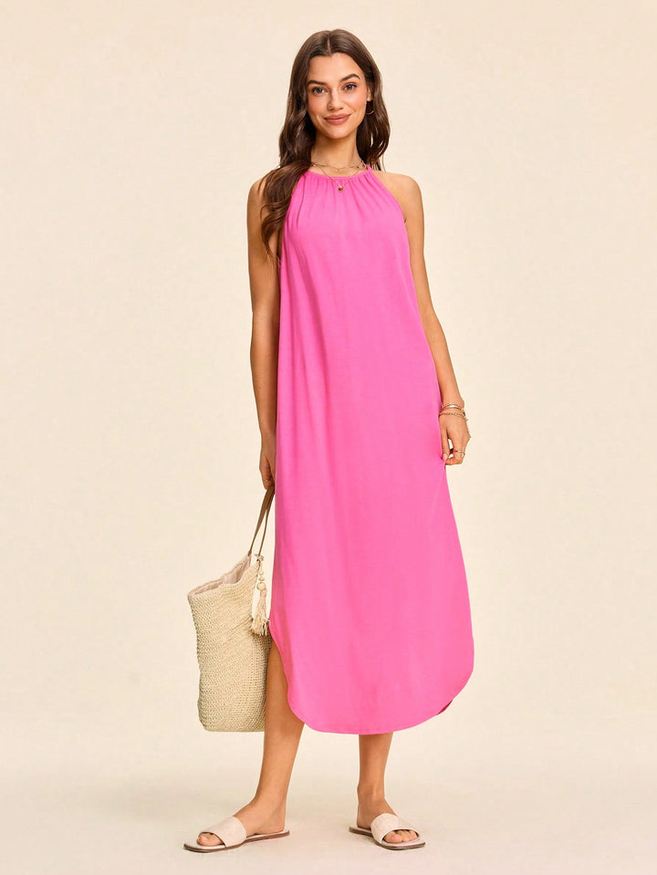 Rochie maxi SHEIN, roz