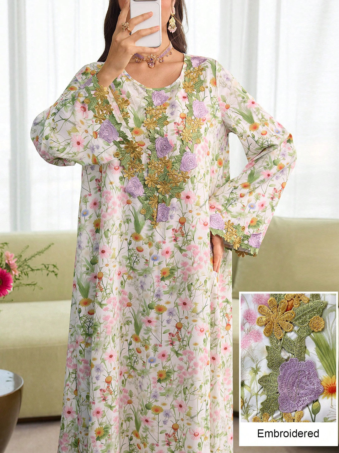 Rochie maxi SHEIN, mix culori