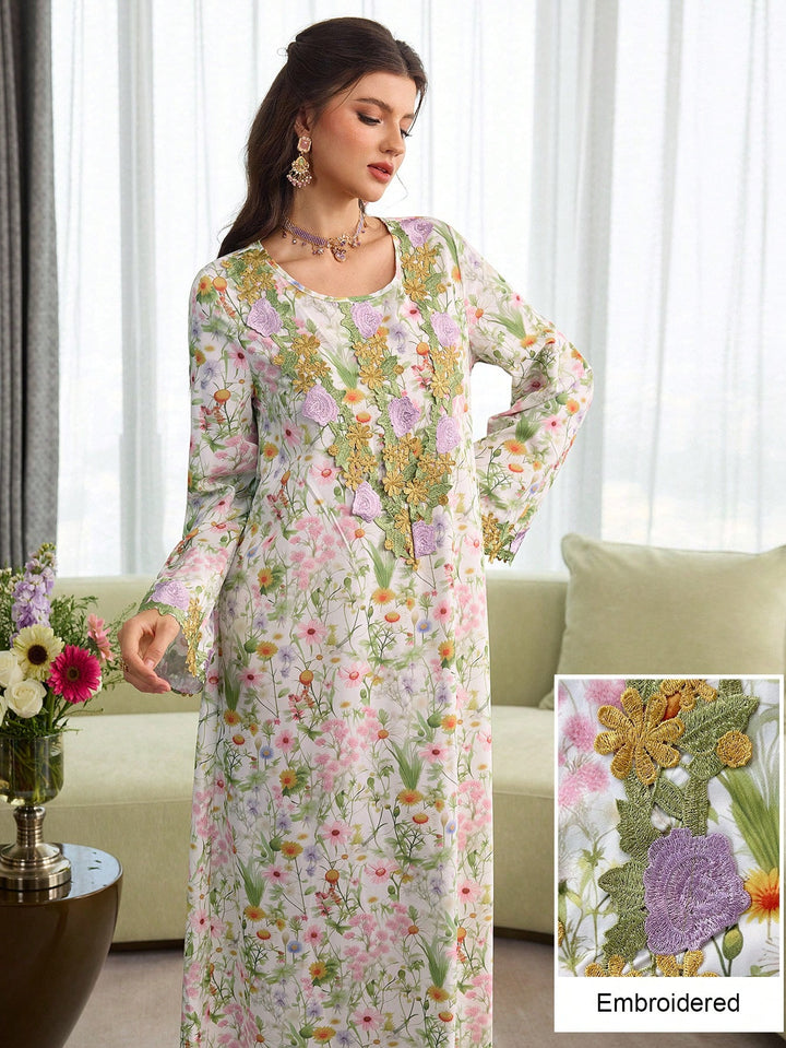 Rochie maxi SHEIN, mix culori