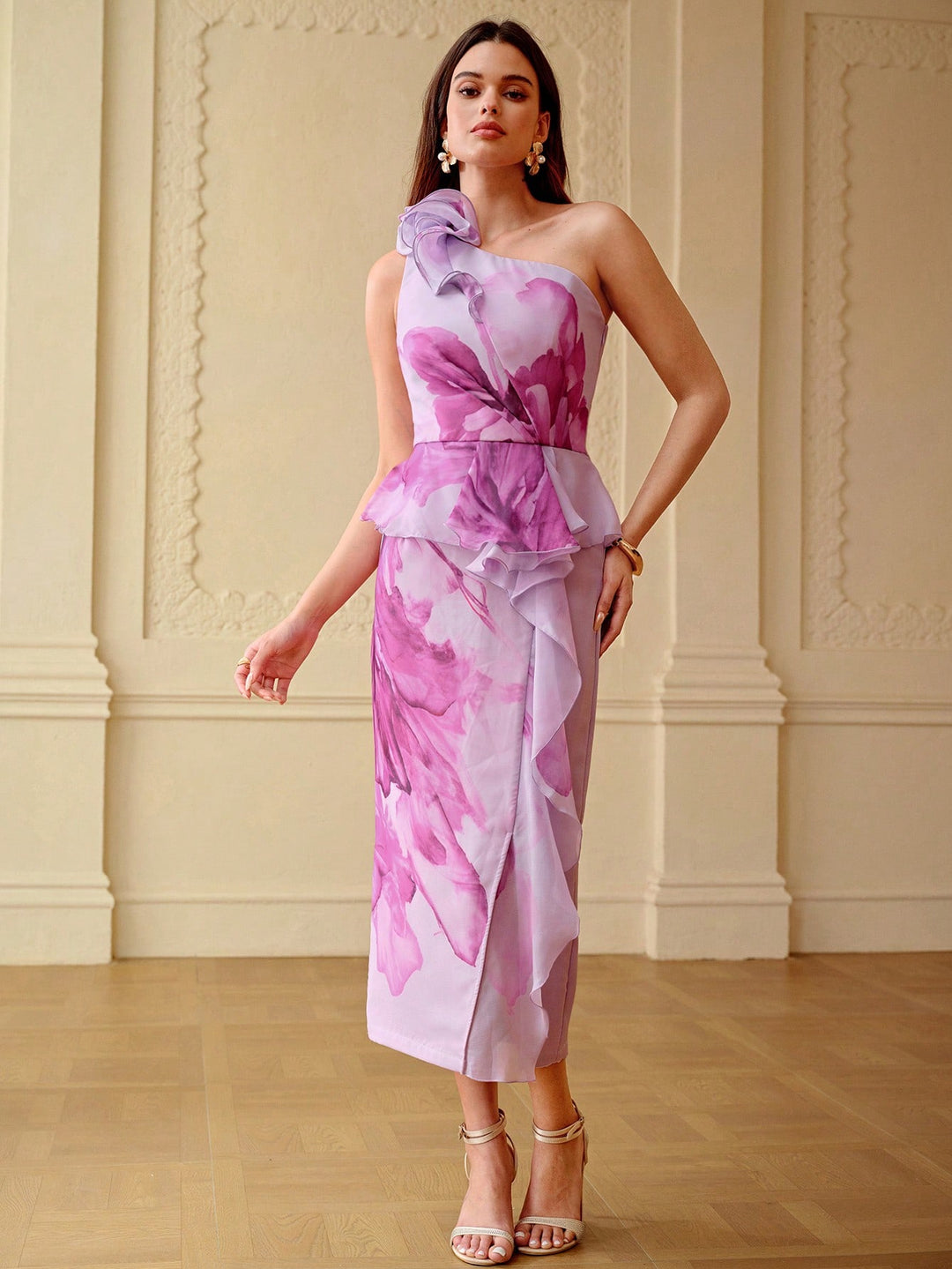 Rochie midi SHEIN, mov