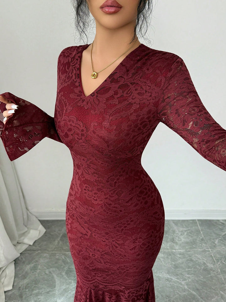 Rochie midi SHEIN, vișiniu