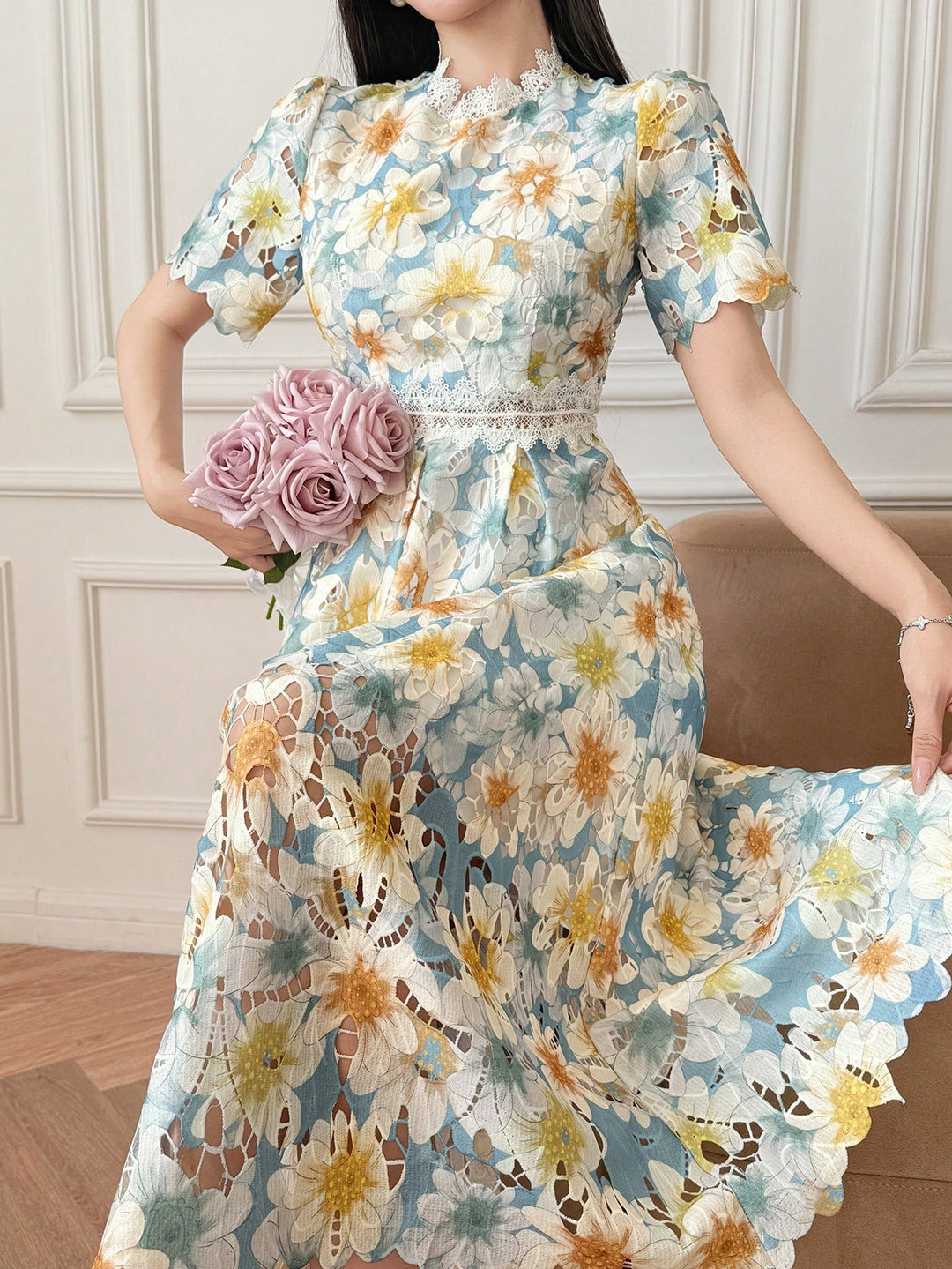 Rochie scurtă SHEIN, albastru