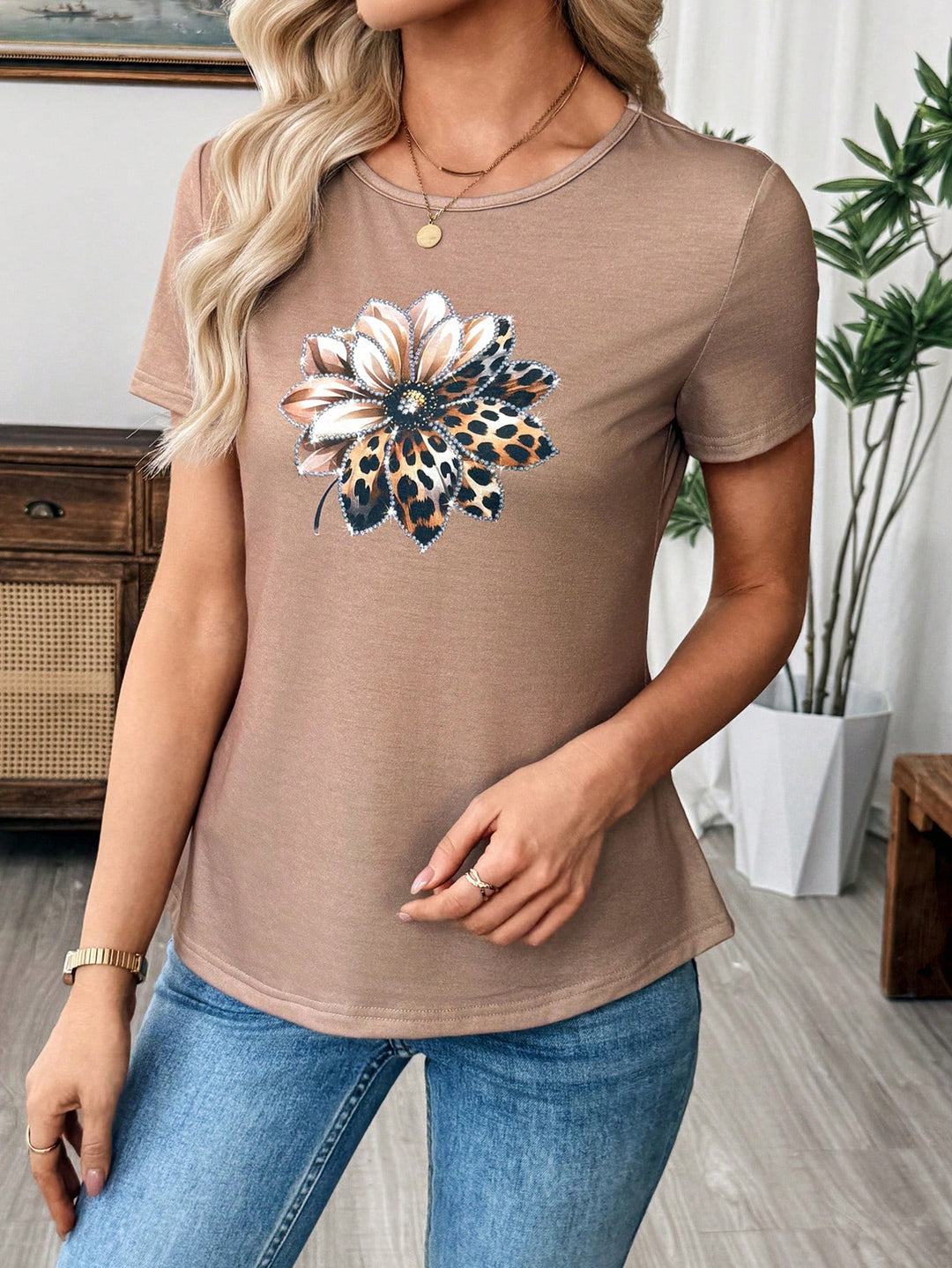 Tricou SHEIN, bej