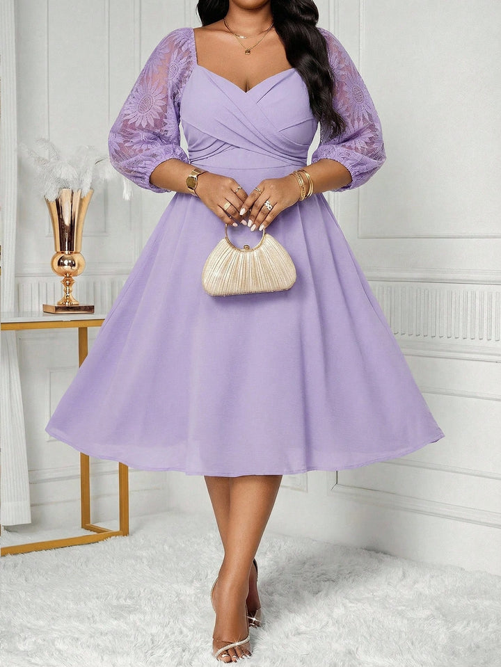 Rochie midi SHEIN, mov