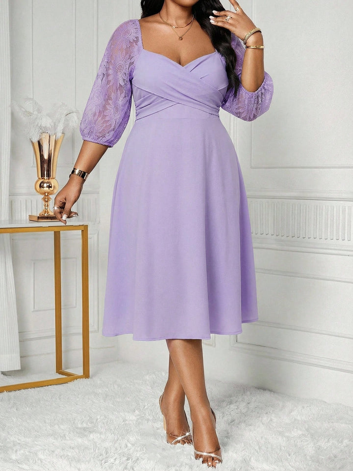 Rochie midi SHEIN, mov