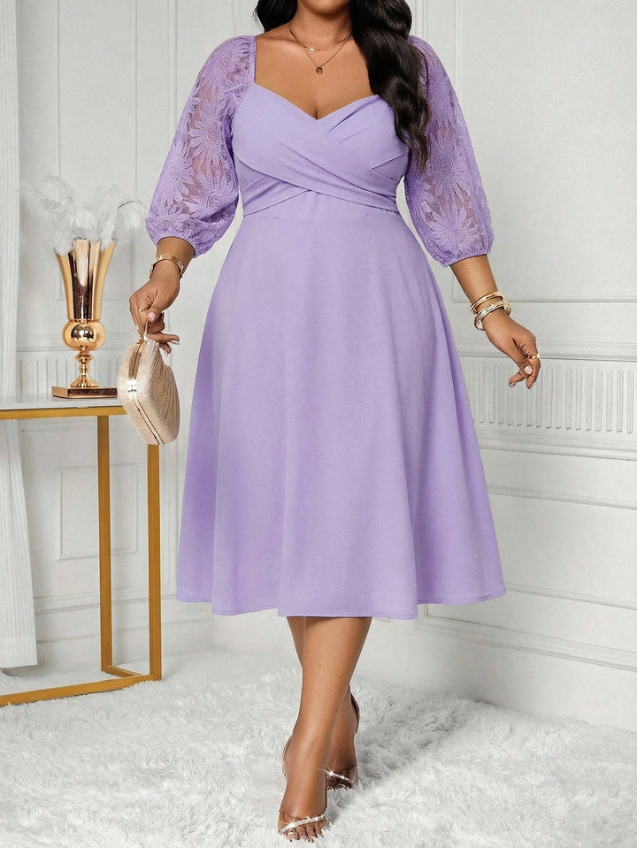 Rochie midi SHEIN, mov