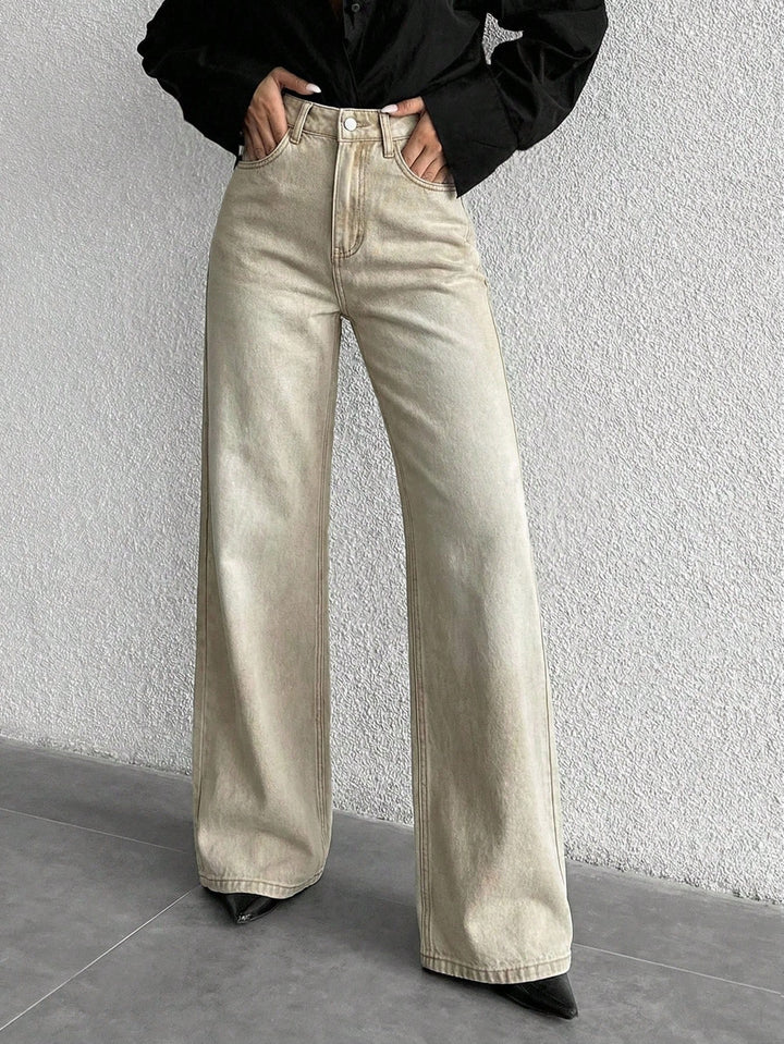 Nadrág SHEIN, khaki