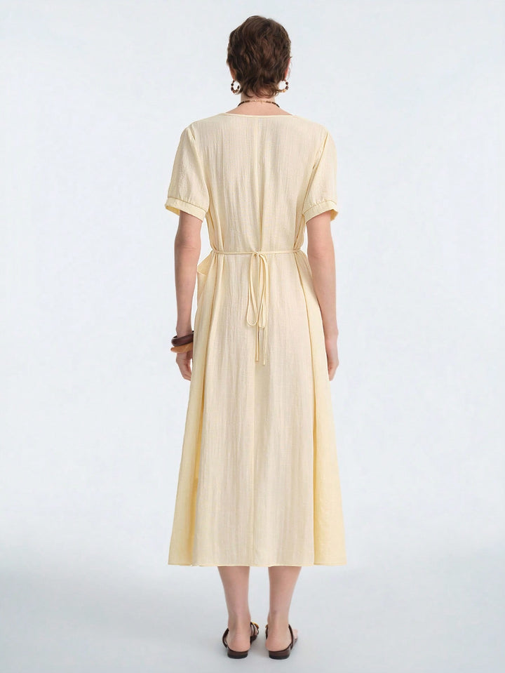 Rochie midi SHEIN, galben