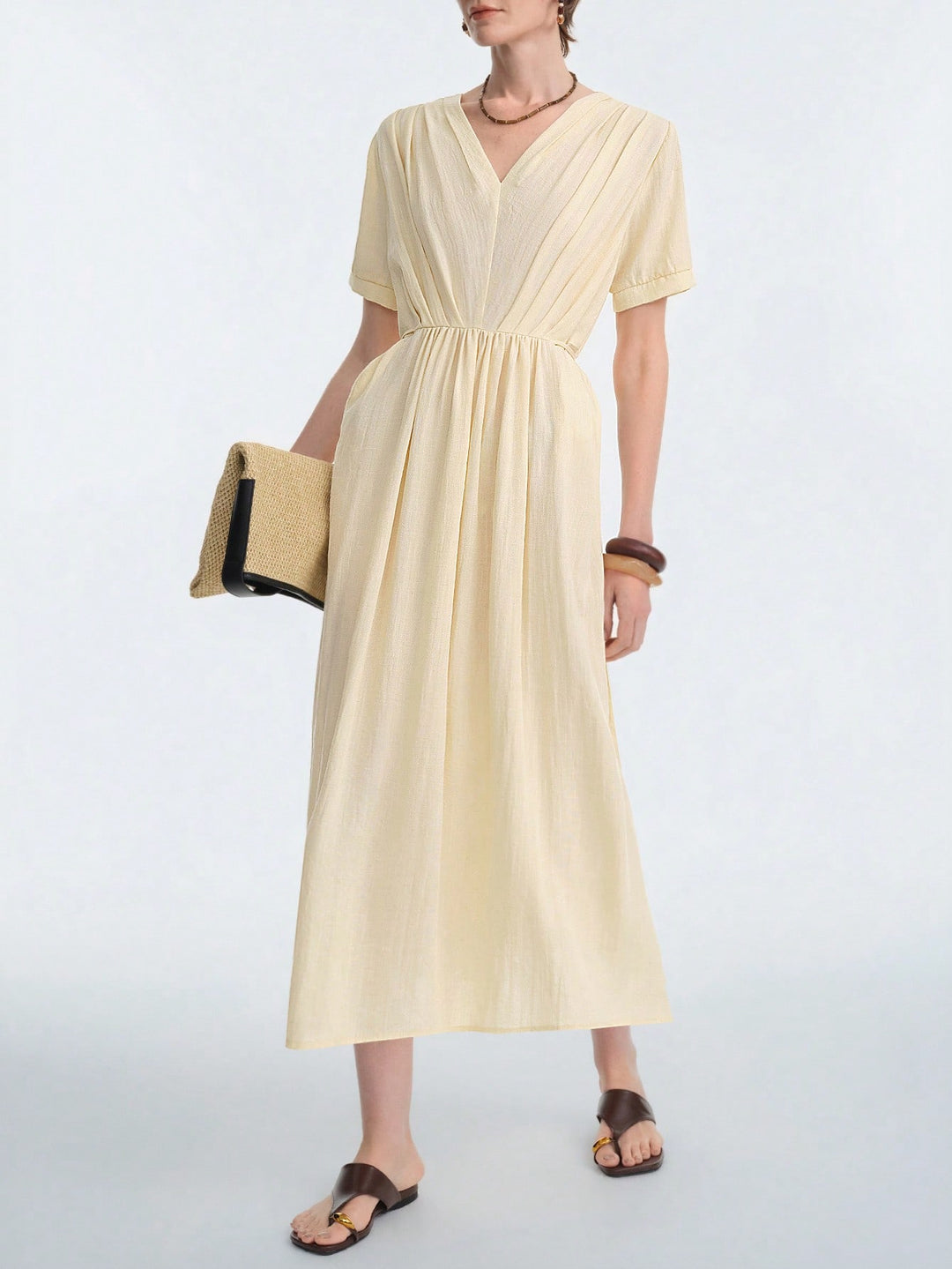Rochie midi SHEIN, galben