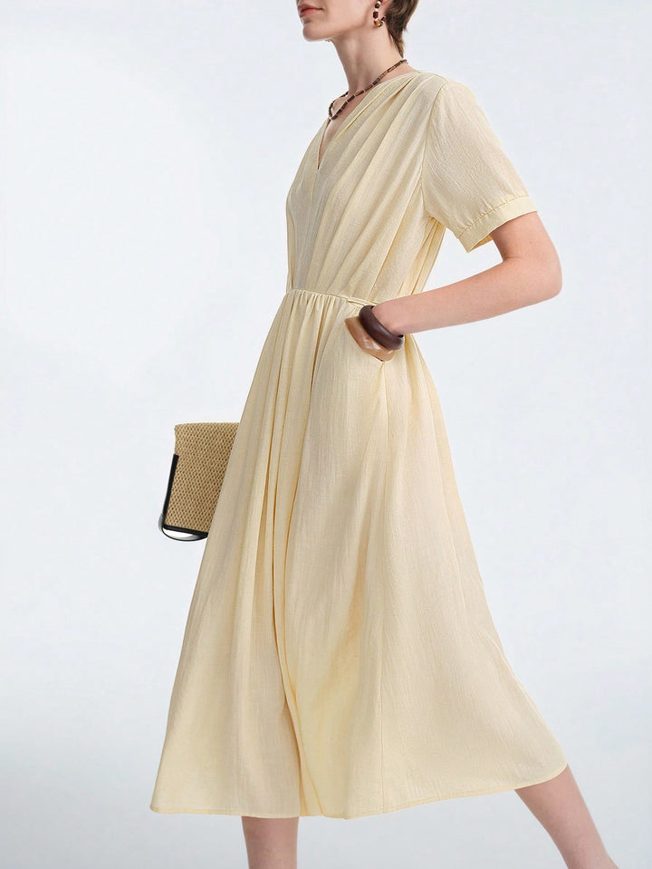 Rochie midi SHEIN, galben