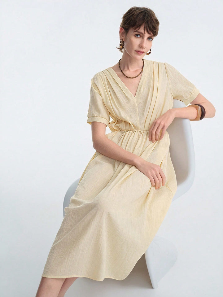 Rochie midi SHEIN, galben