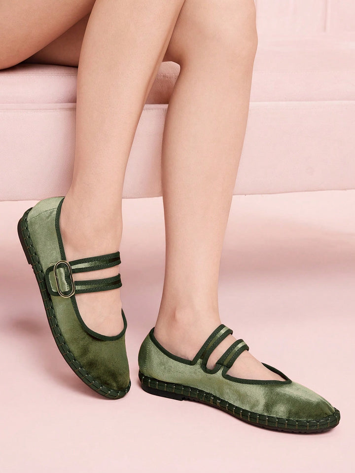 SHEIN balerinacipő, khaki